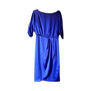 Maggy London Royal Blue metallic Formal Romantic Dress size 8